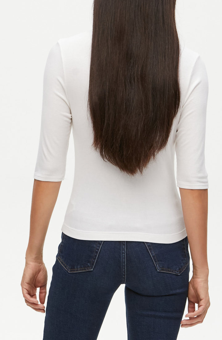 Maeve Cropped Ribbed Tee