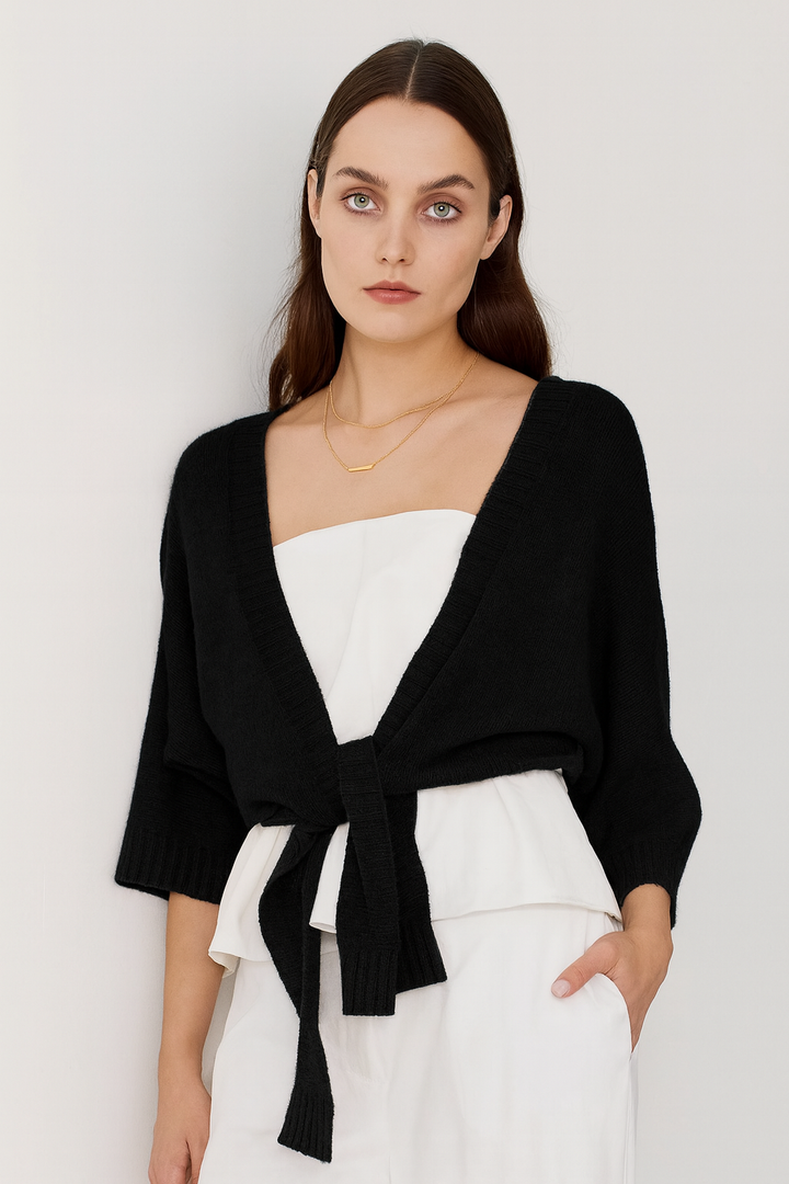 Loose Gauge Dolman Tie Front