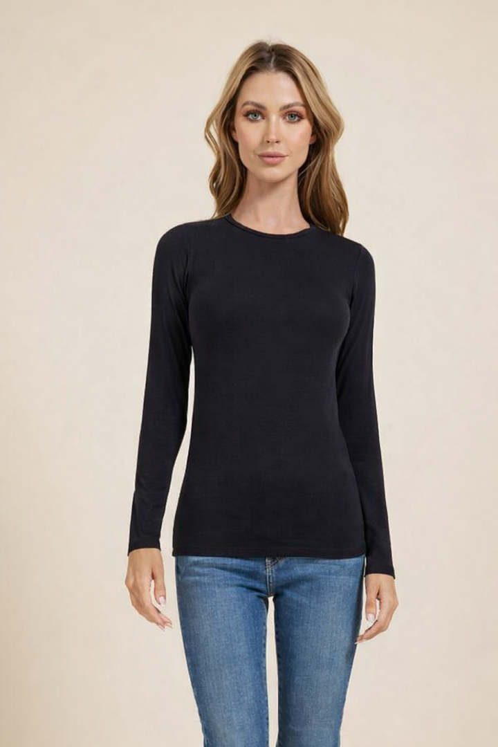 Strech Cashmere Long Sleeve Semi Relax