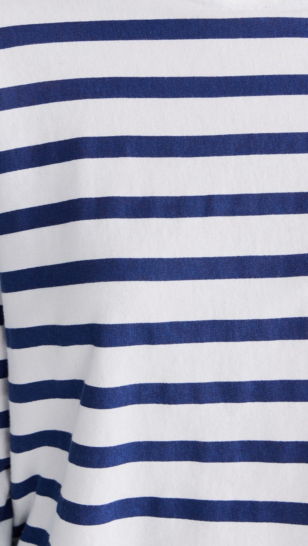 Cropped Long Sleeve Stripe Tee