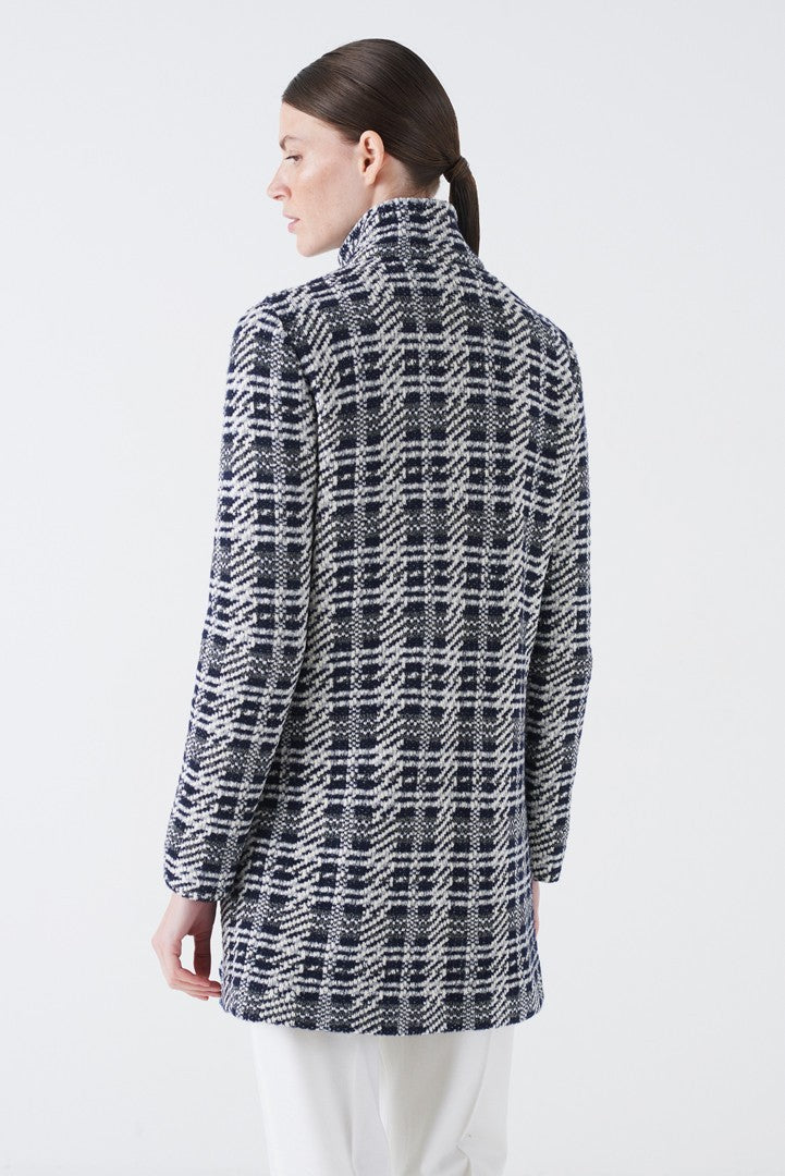 Atene Check Long Jacket