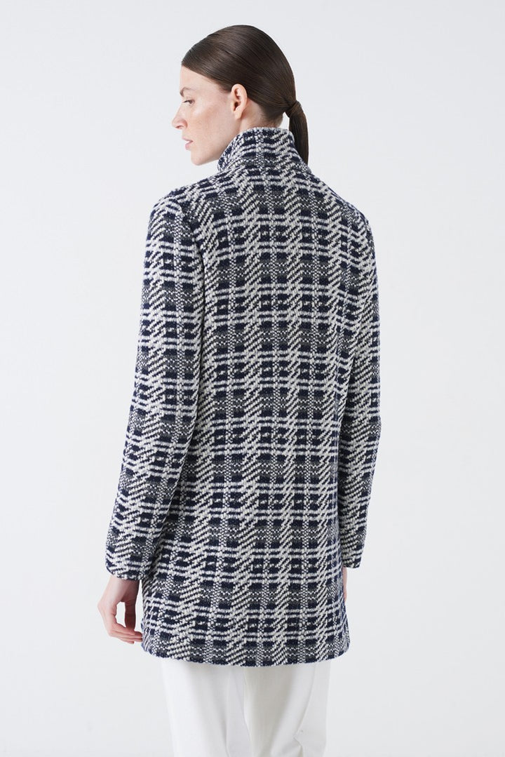 Atene Check Long Jacket