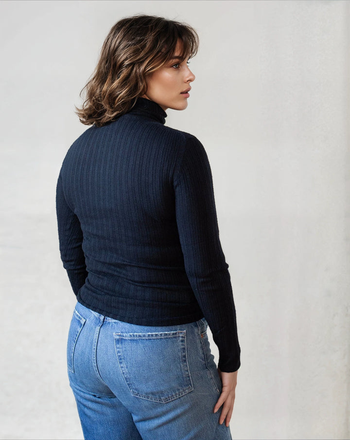 Rib Turtleneck