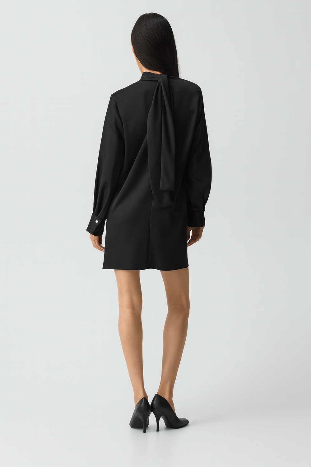 long sleeve blouson dress boohoo Women's Poplin Blouson Sleeve Trapeze Maxi Dress