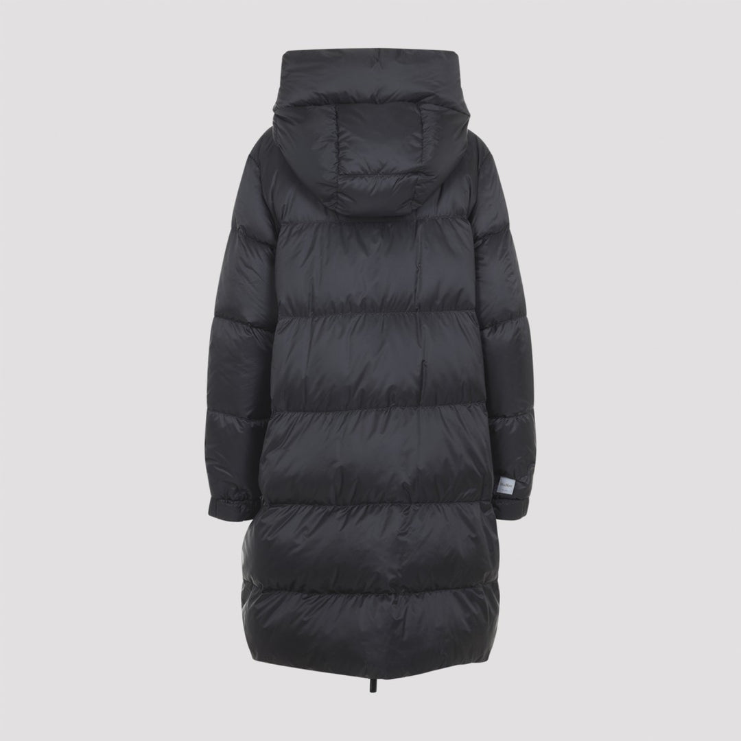 Sei Long Black Polyester Down Jacket
