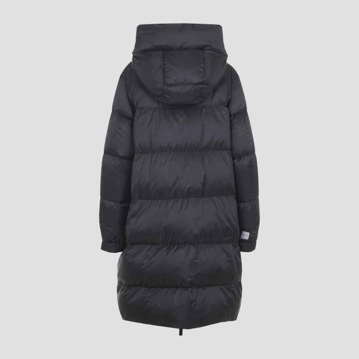 Sei Long Black Polyester Down Jacket