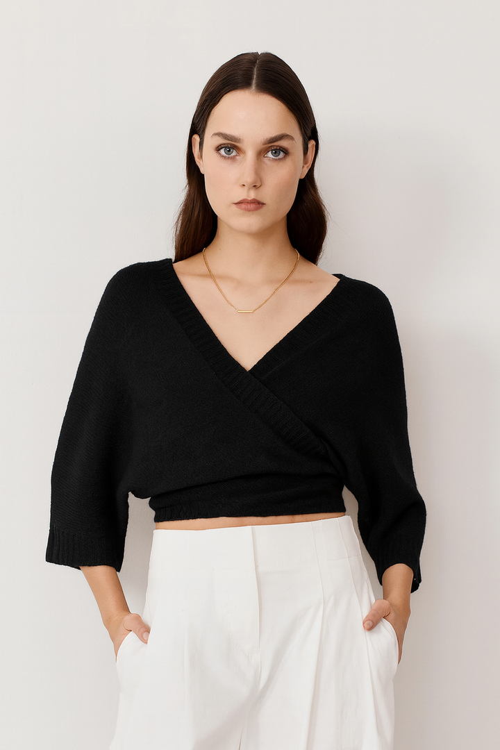 Loose Gauge Dolman Tie Front