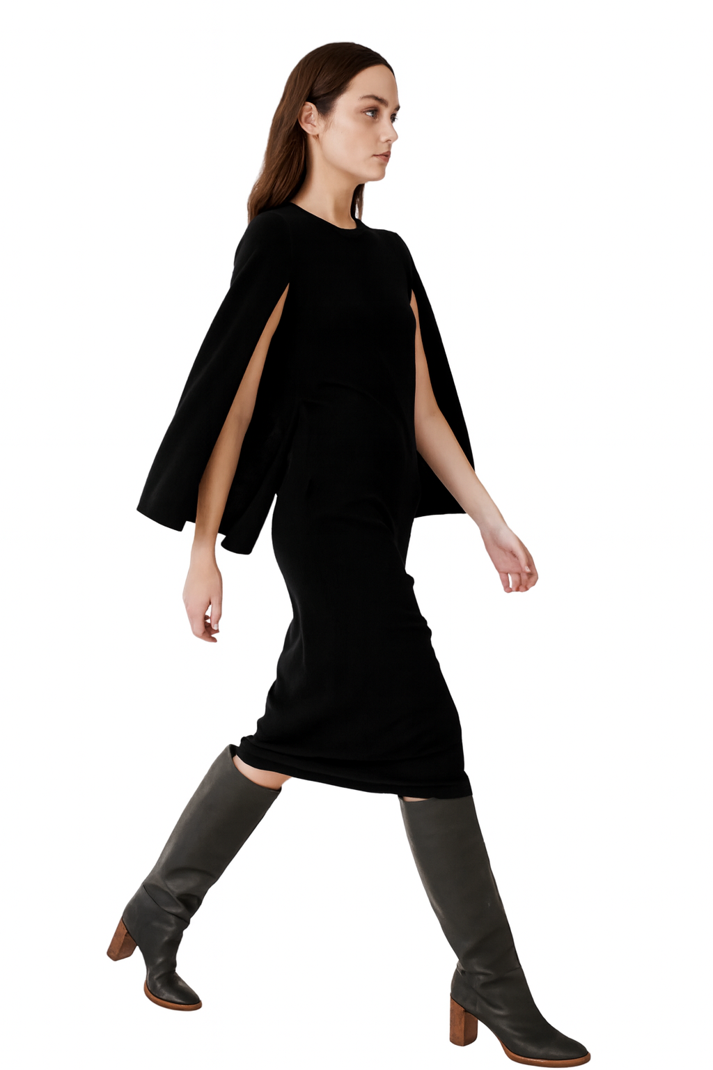Cape Sleeve Dress LIANA NYC Cape Sleeve Dress LIANA NYC