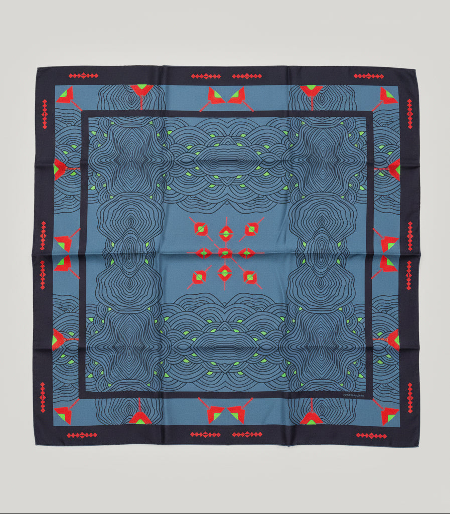 Border Print Scarf