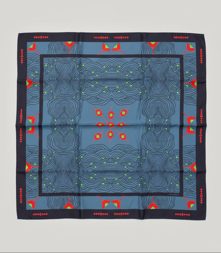 Border Print Scarf