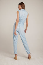 Load image into Gallery viewer, Button Front Belted Tencel Jumpsuit - Salt Spray Wash
