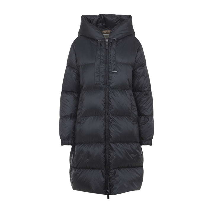 Sei Long Black Polyester Down Jacket