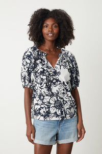 Angela Printed Boho Top