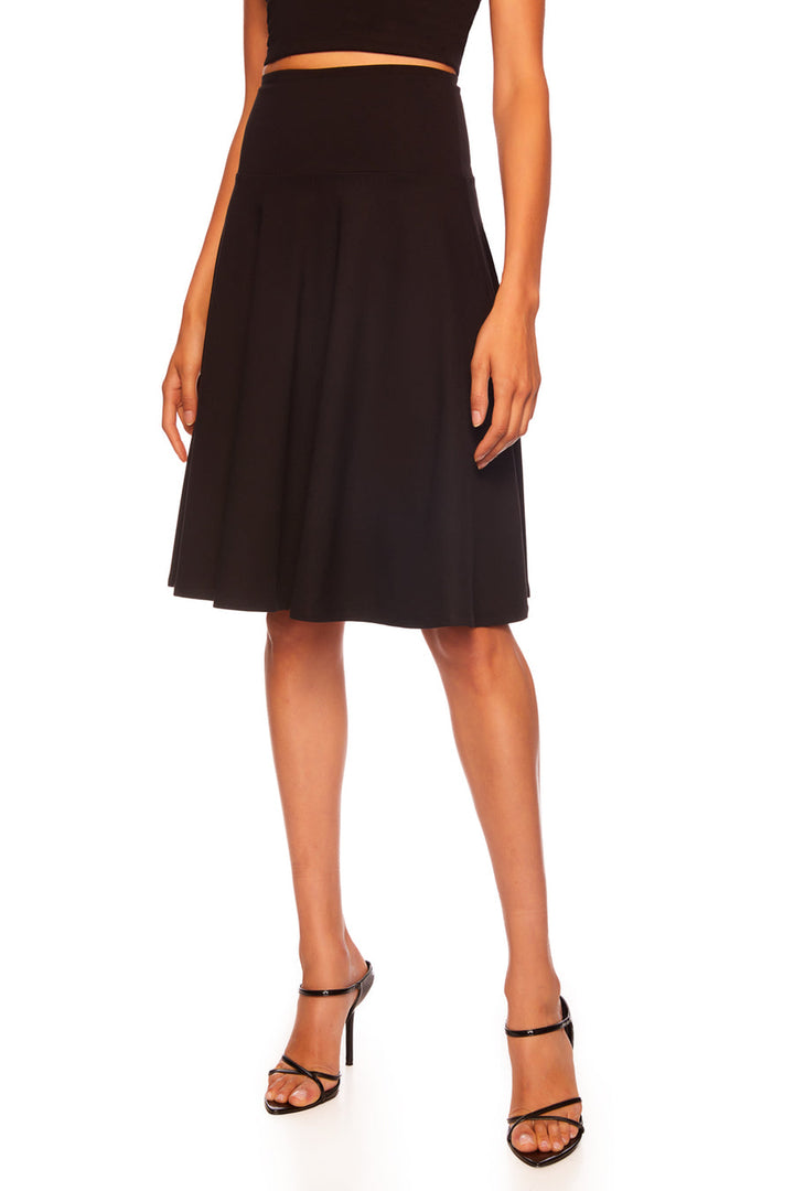 High Waist Midi Flare Skirt
