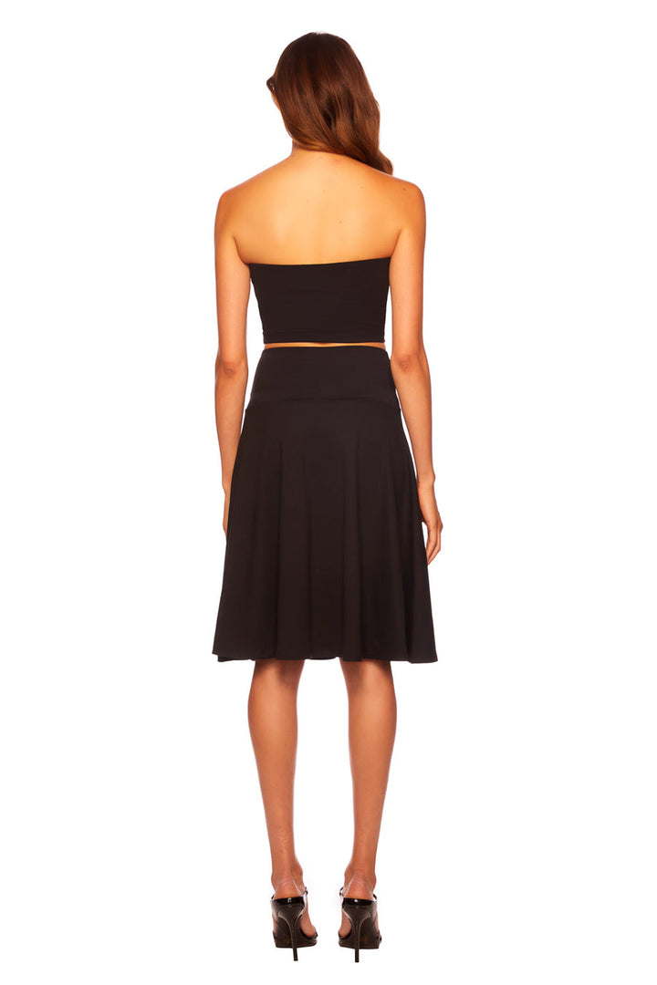 High Waist Midi Flare Skirt