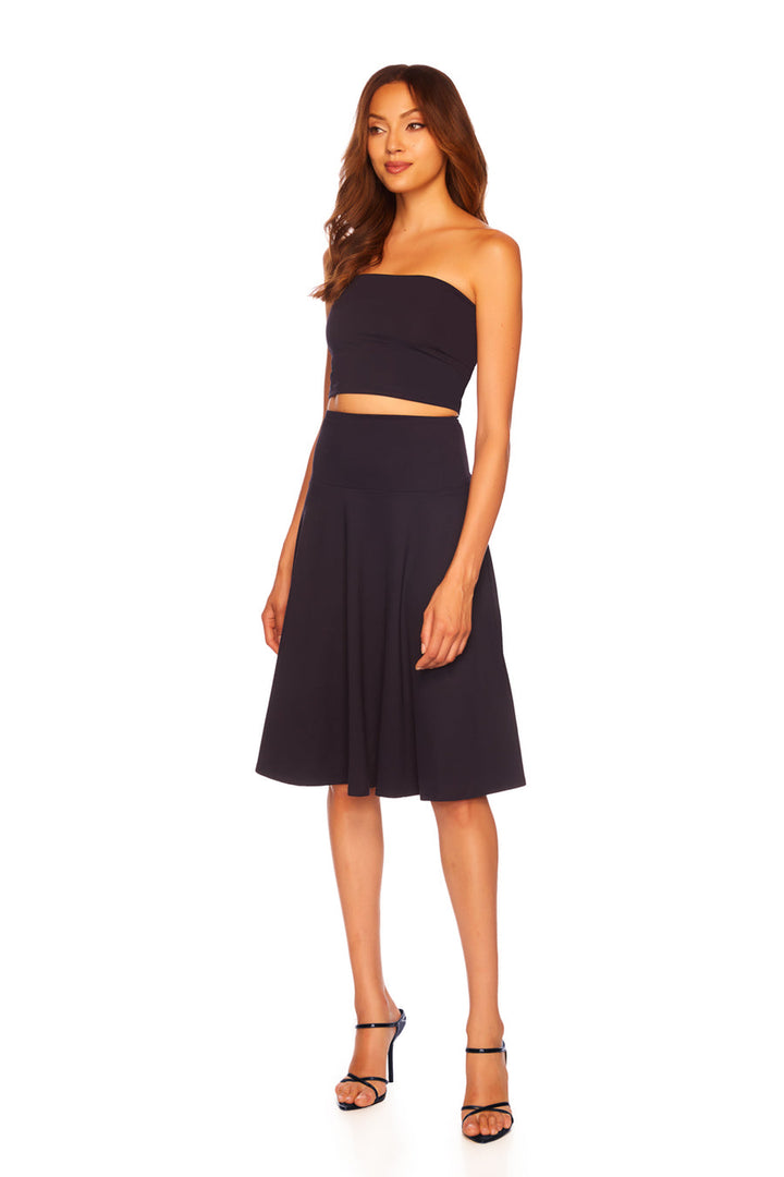 High Waist Midi Flare Skirt
