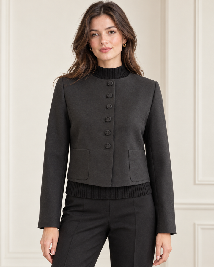Cropped Jacket - Black