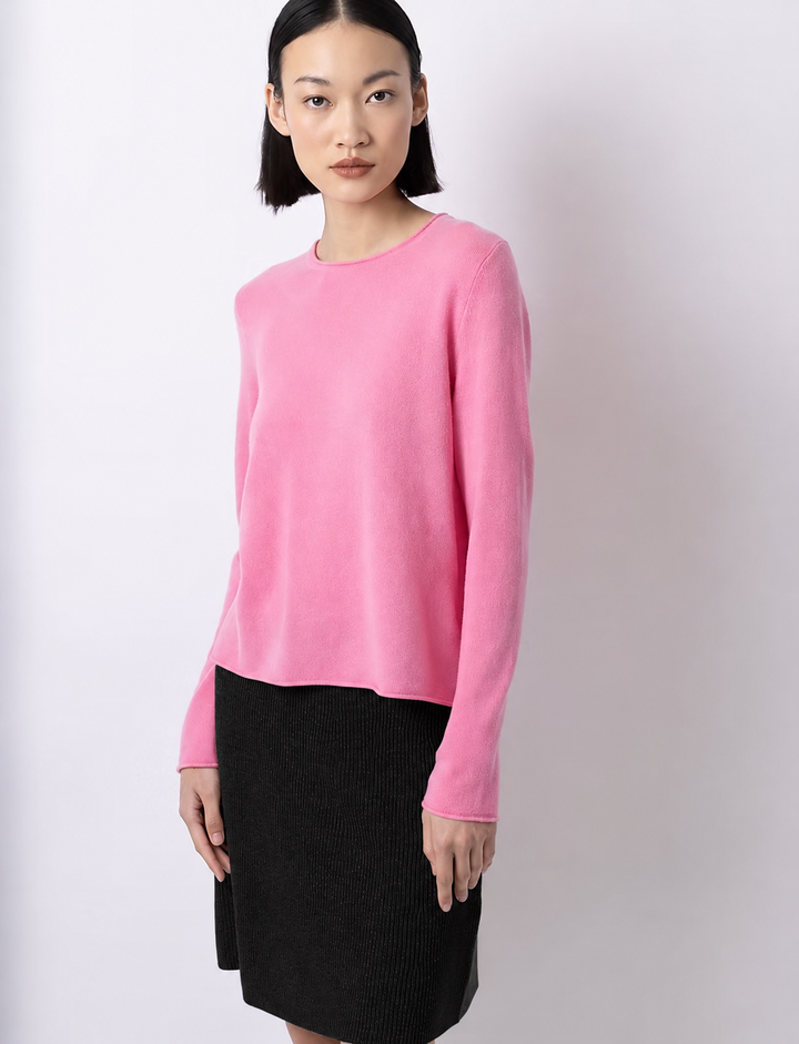 Flared Skirt in Full Cardigan Stitch