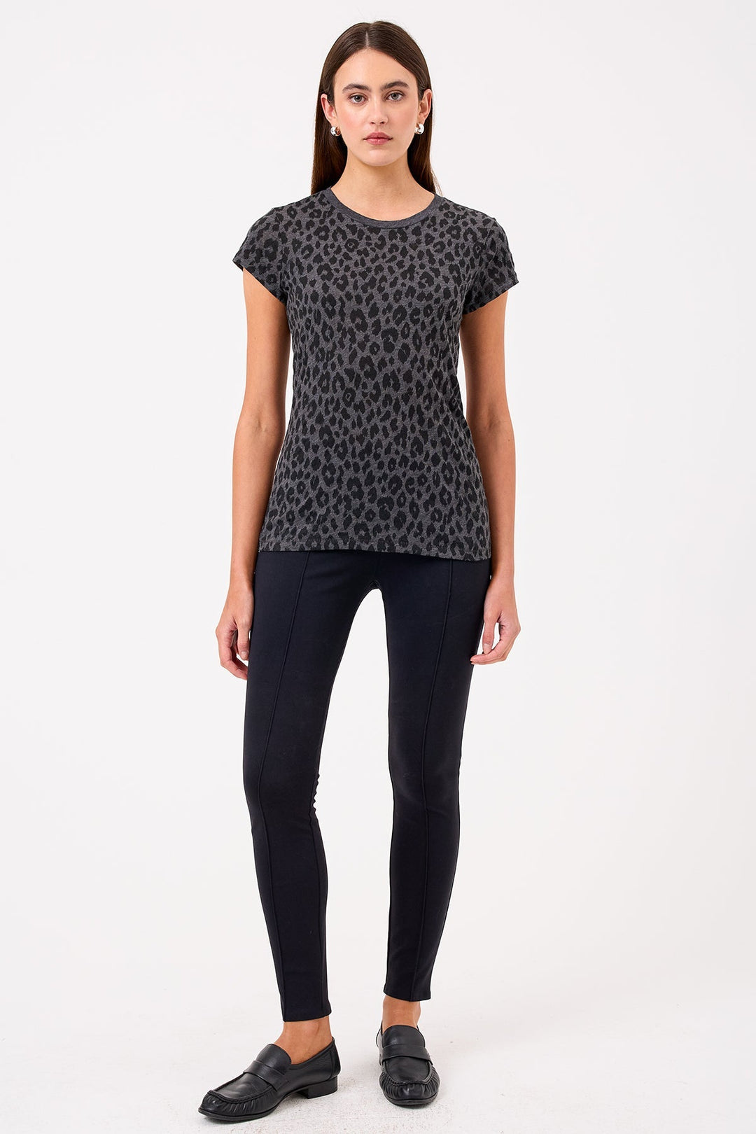 Leopard Ringer Classic Tee