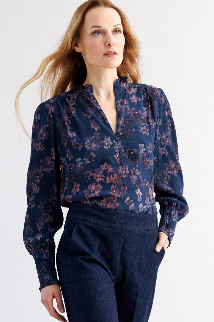 Go Soft Spoken Blouse Print - Forget-Me-Not Floral Print