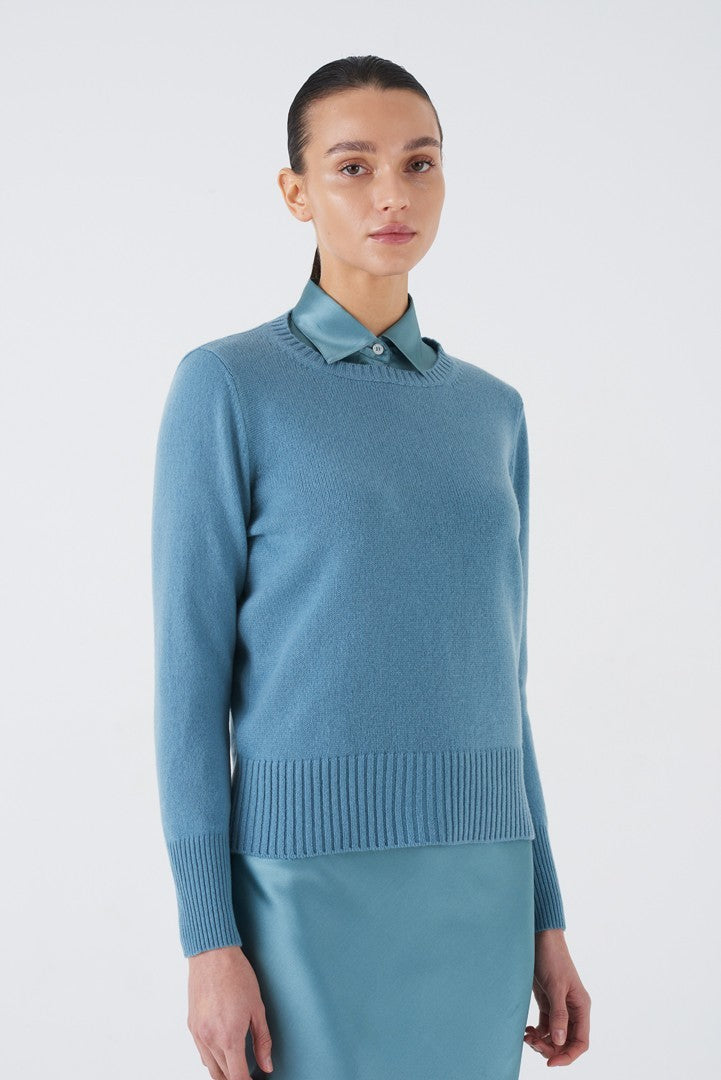 Igor Wool and Cashmere Crewneck Sweater - Arctic