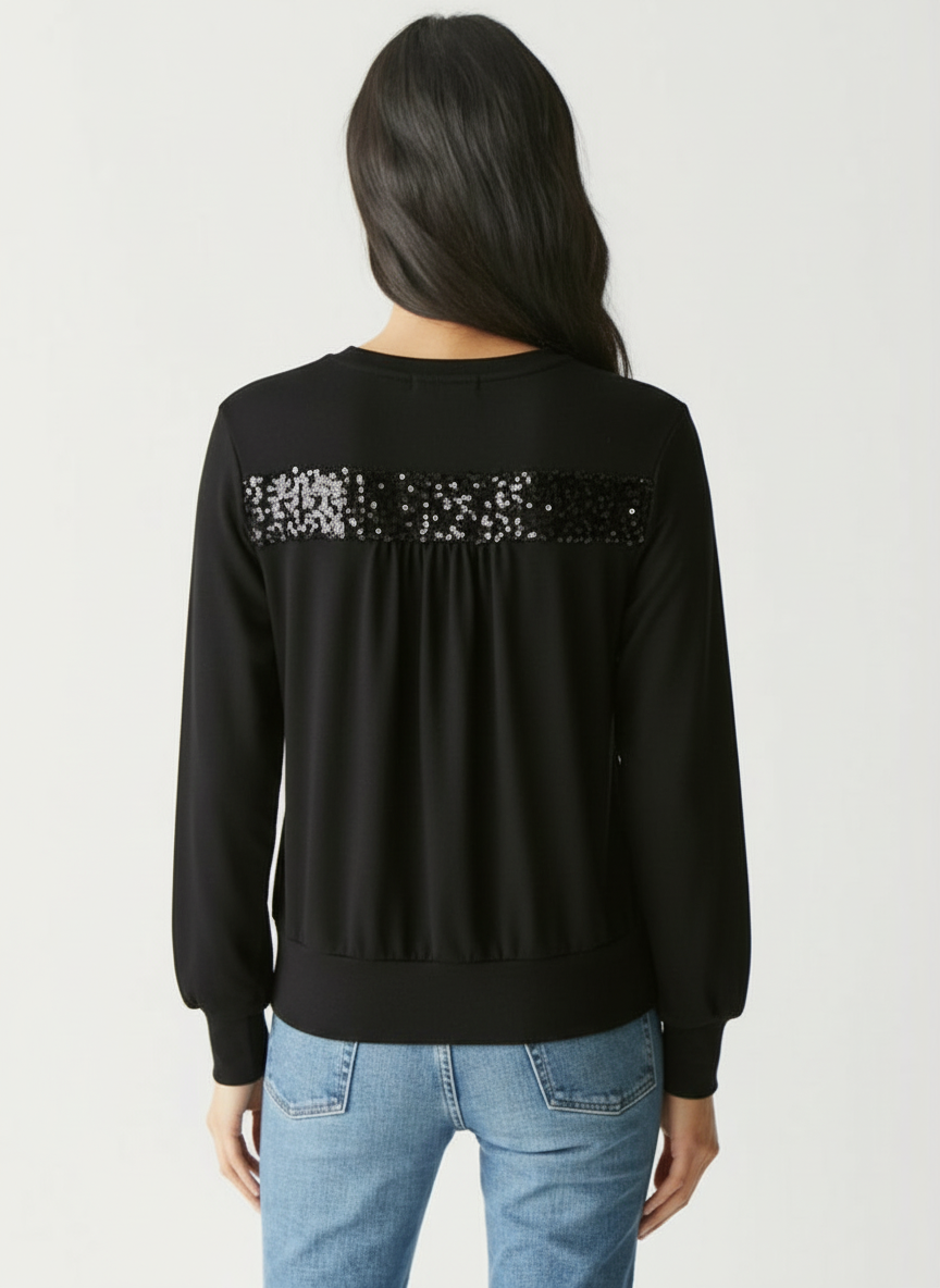 Esther Pullover with Lace Trim