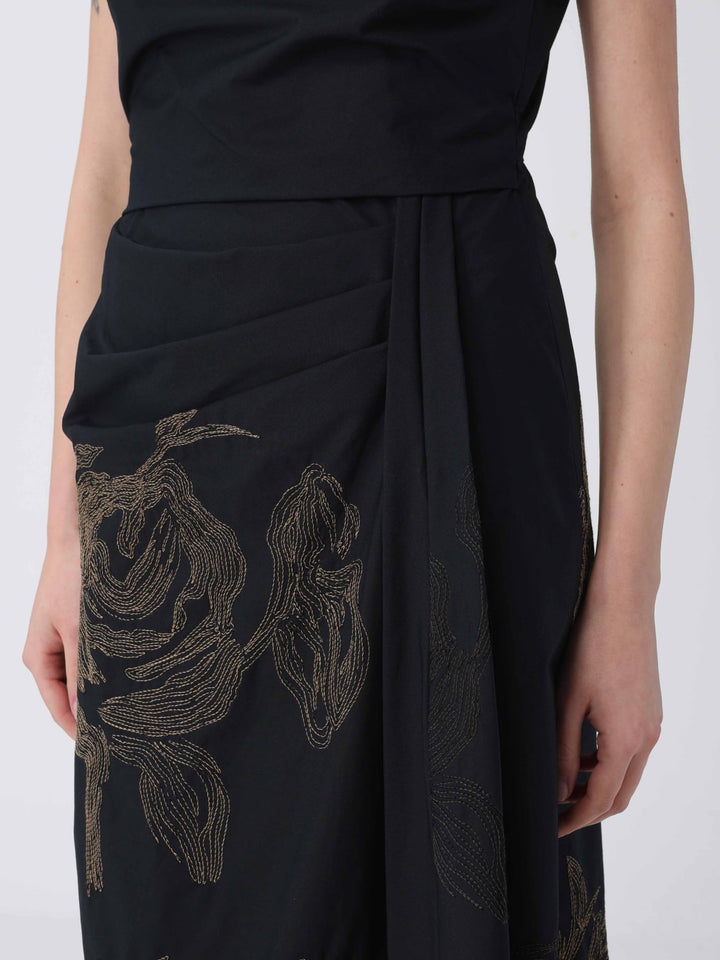 Constance Cotton Embroidered Skirt Dress