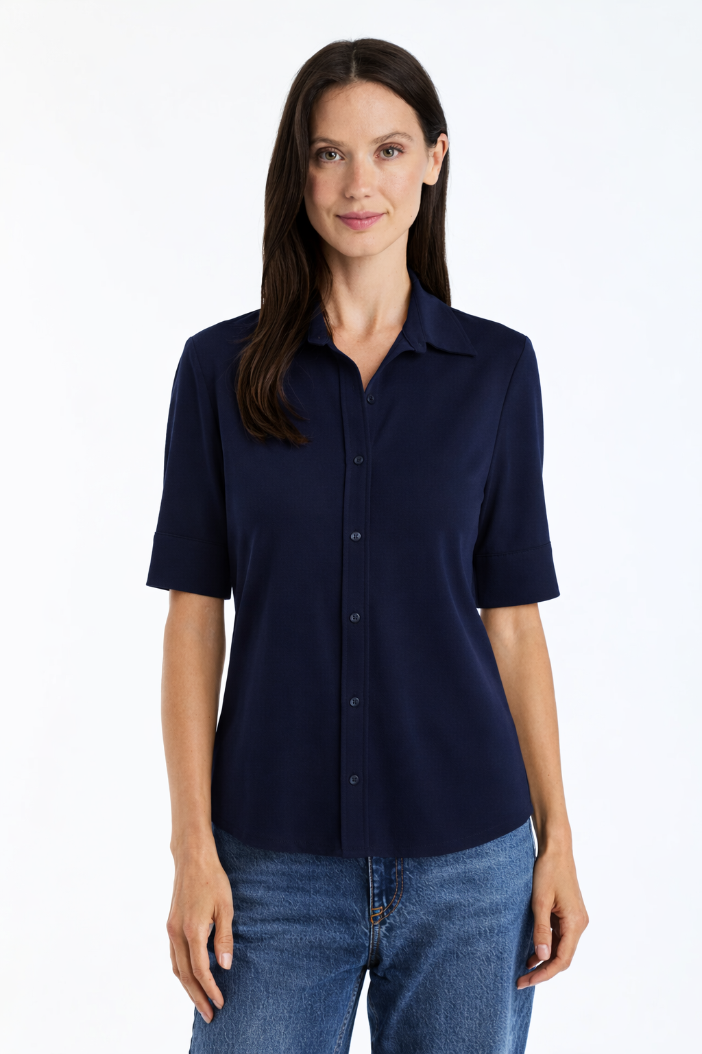 Lotus Shirt - Navy