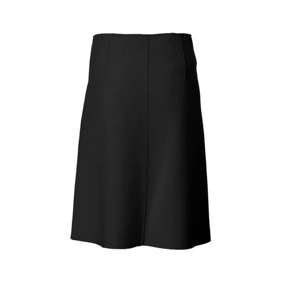 Boiled Wool A Line Skirt