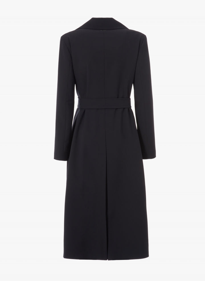 Maxi Double Breasted Trench Coat - Midnight