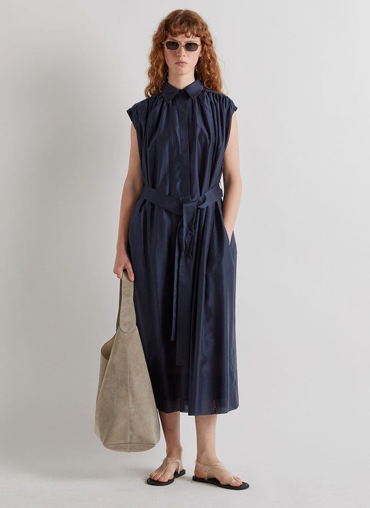 Belted Sleeveless Dress