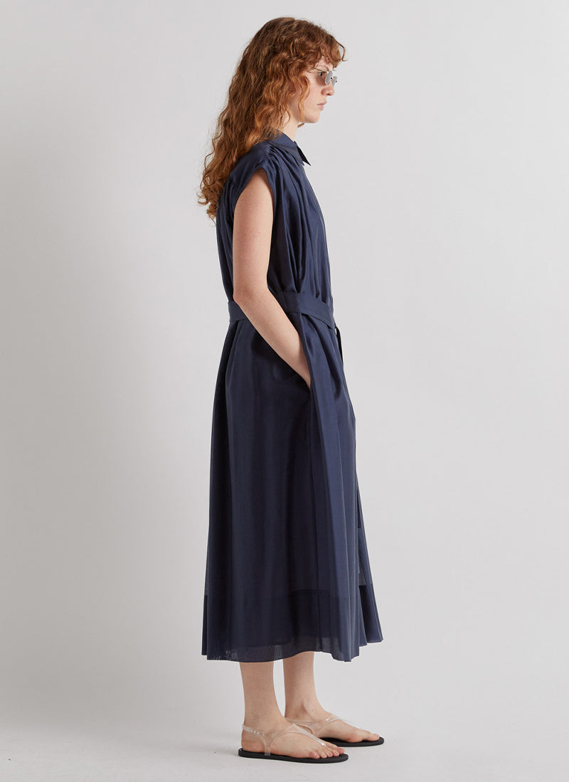 Belted Sleeveless Dress