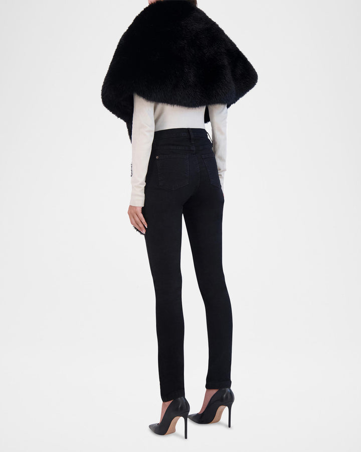 Kay Faux Fox Asymmetric Stole