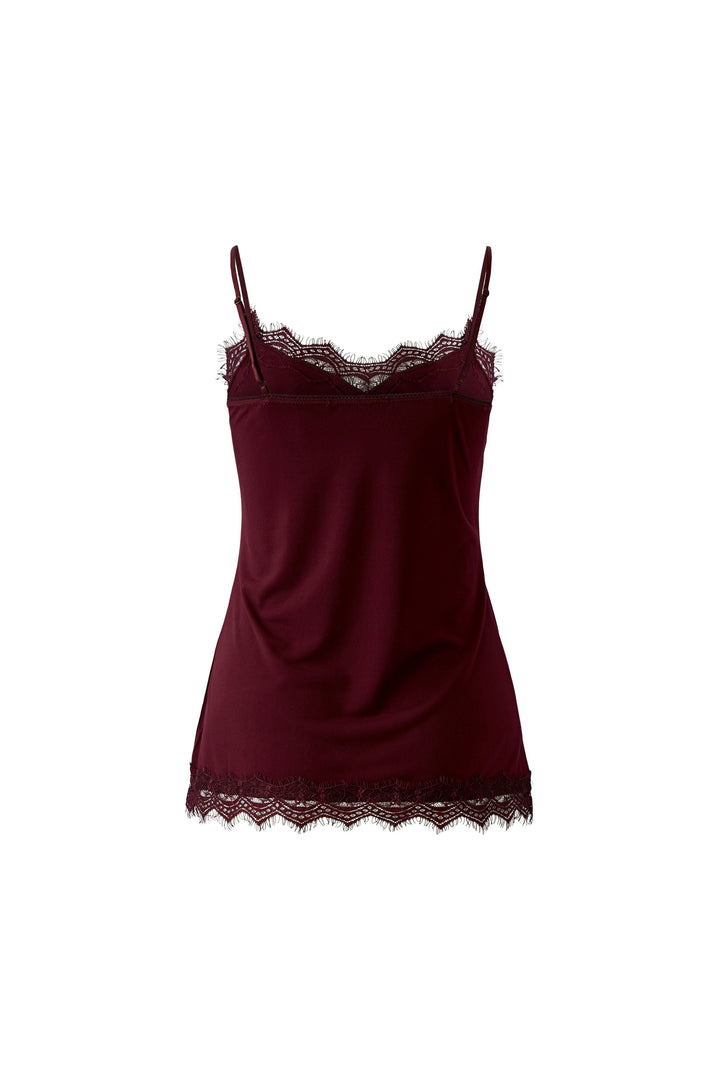 Scalloped Lace Trim Cami Top