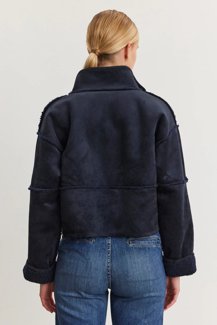 kelly luxe sherpa reversible jacket