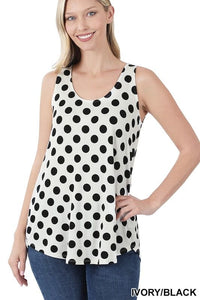 Sleevless Polka Dot Top