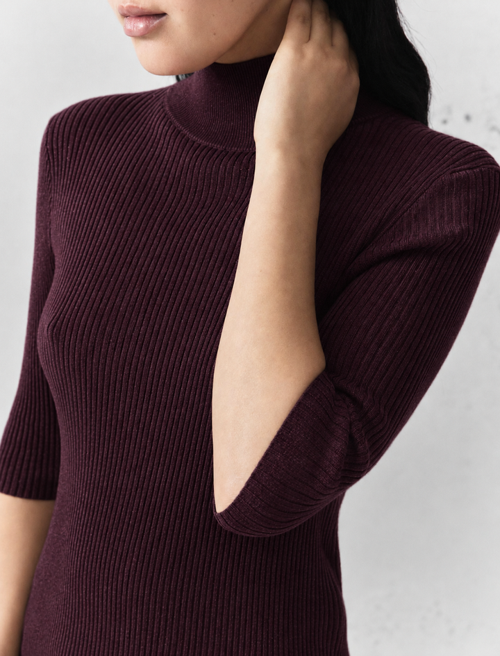 Mllgallo Elbow Sleeve Knit Top