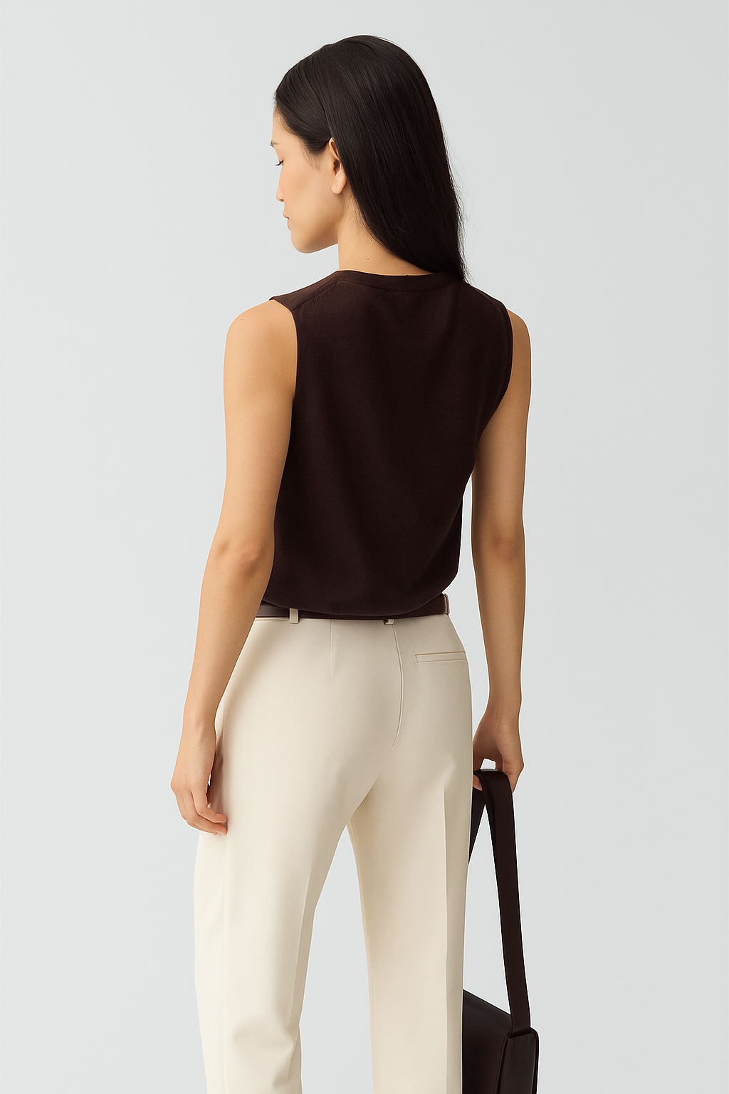 Sweater Shell in Cashmere - Cacao