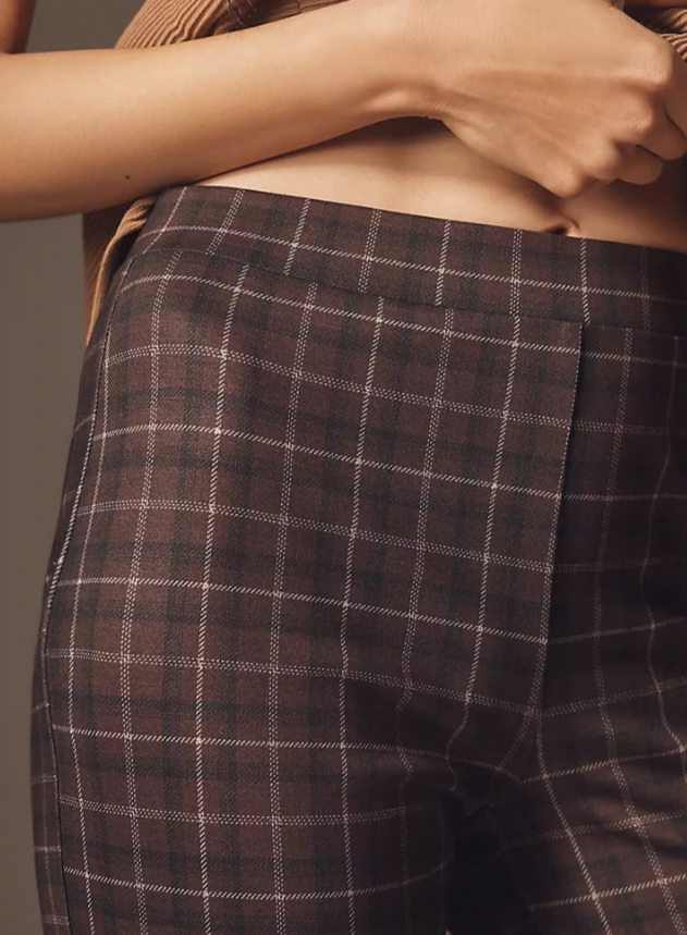 Carnaby Kick Crop Pant - Chicory Plaid