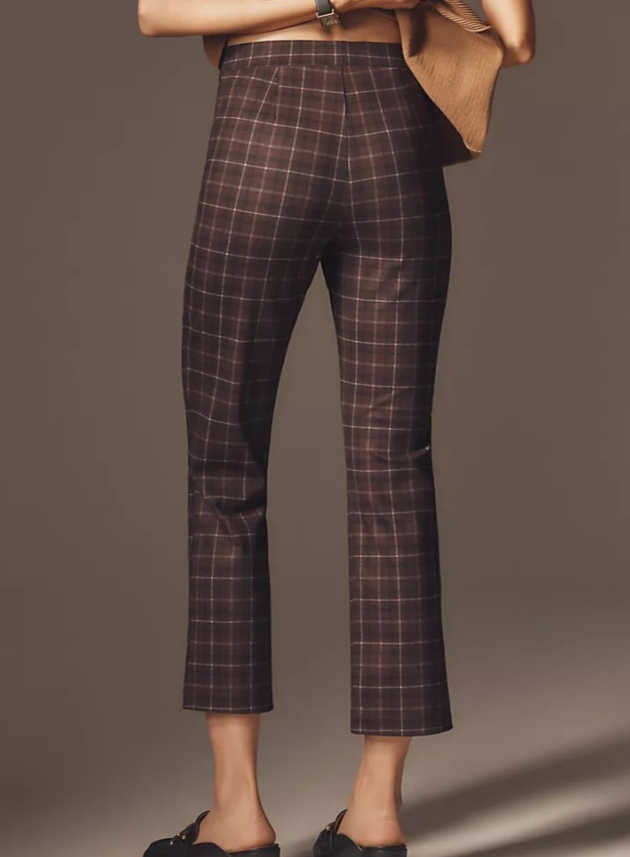 Carnaby Kick Crop Pant - Chicory Plaid