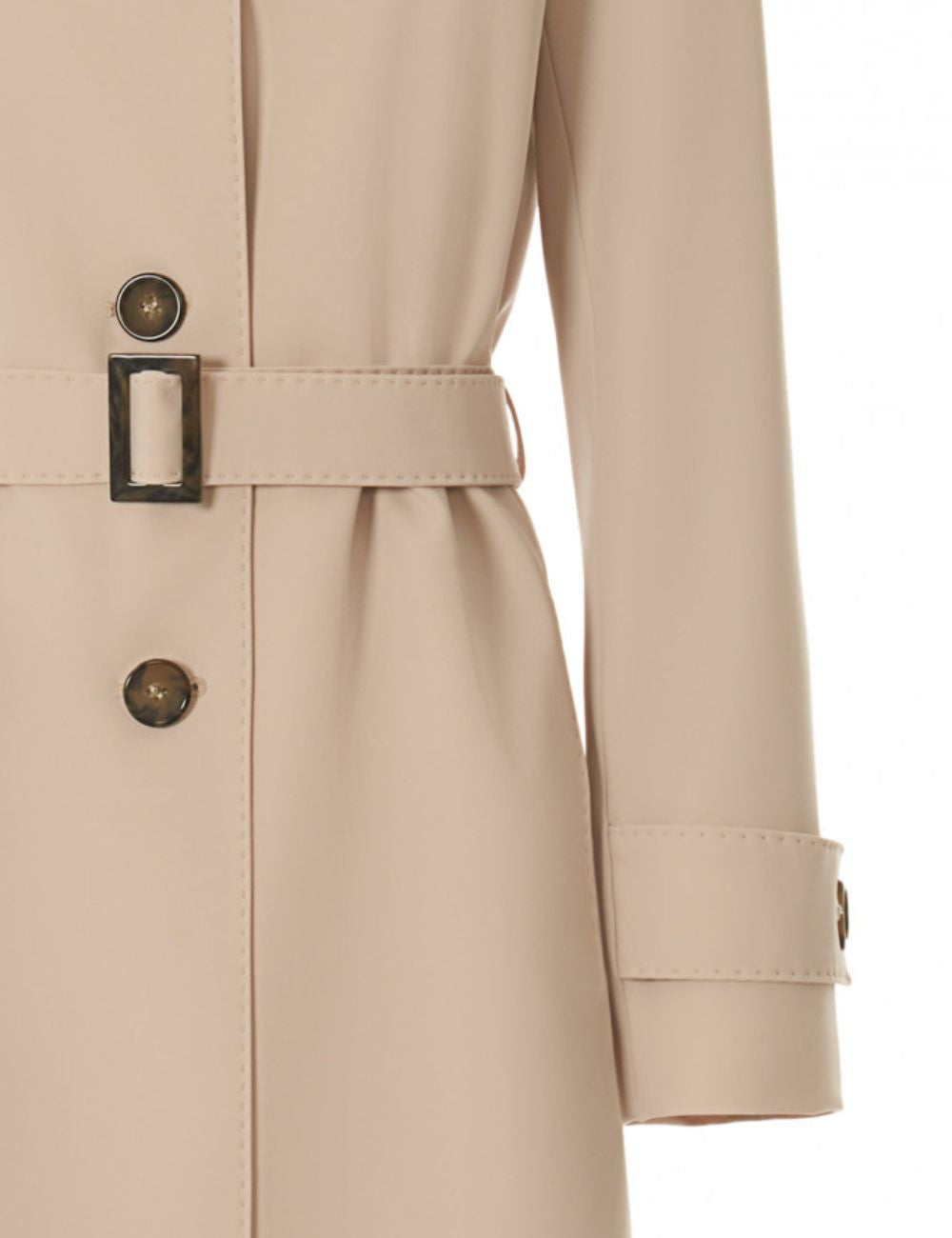 Double Breasted Trench Coat - Sand