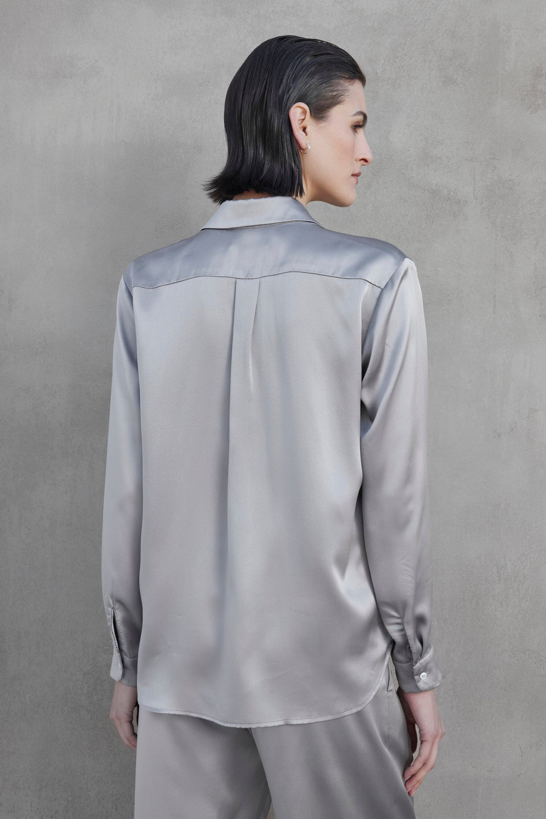 Calabasas Silk Charmeuse Blouse