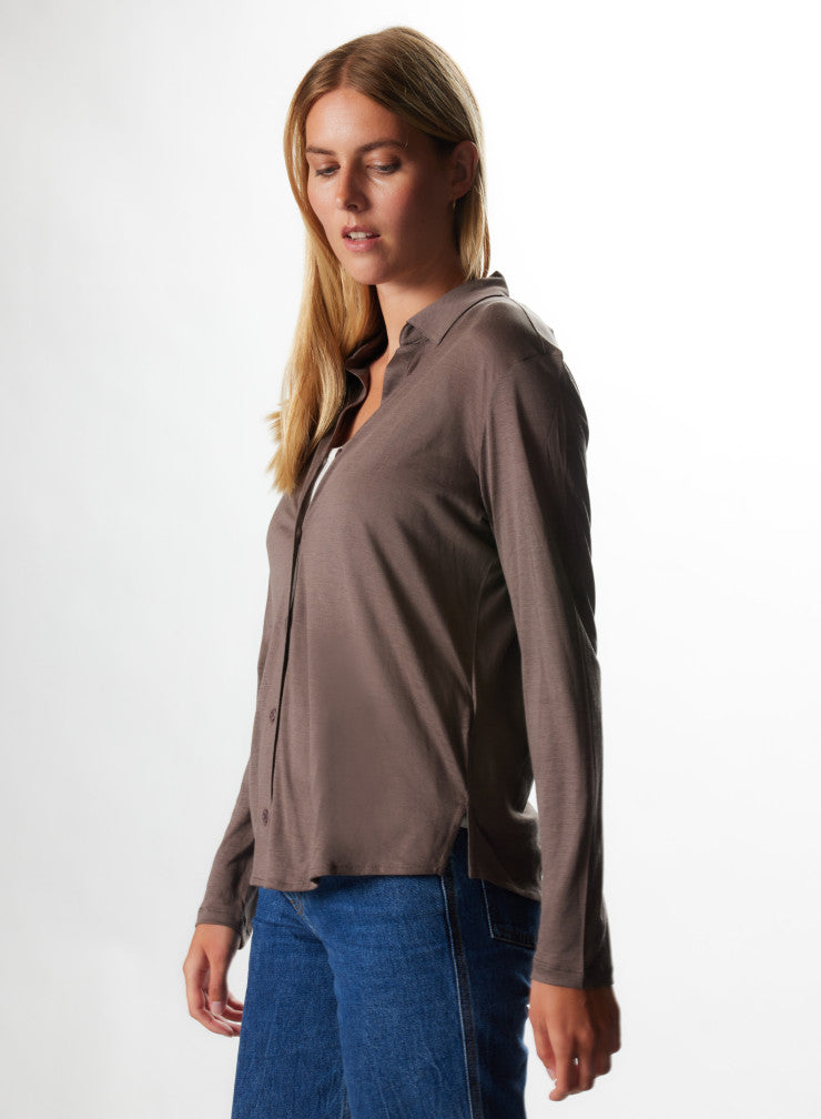 Silk / Cotton Long Sleeve Shirt