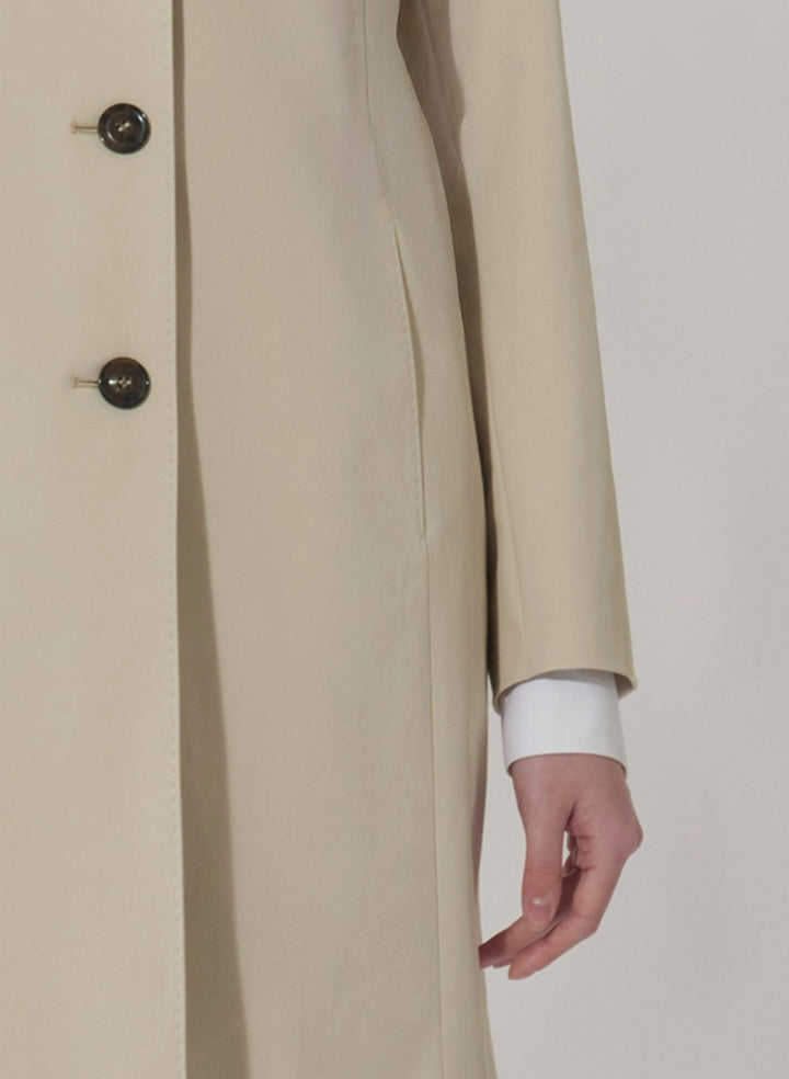Slim Trench Overcoat - Beige