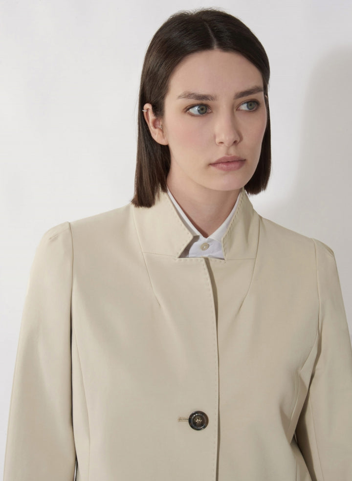 Slim Trench Overcoat - Beige