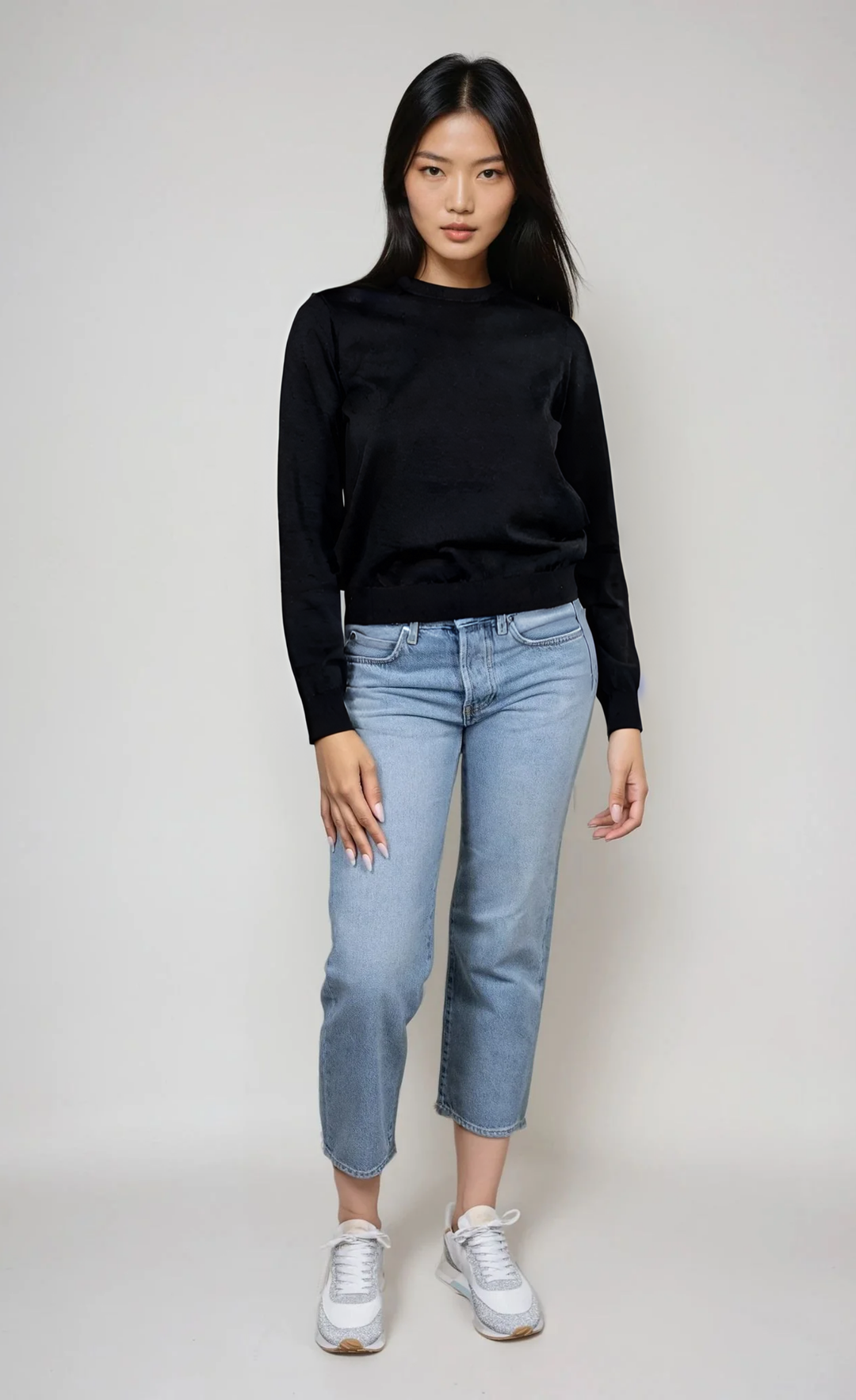 Crewneck Cotton Sweater