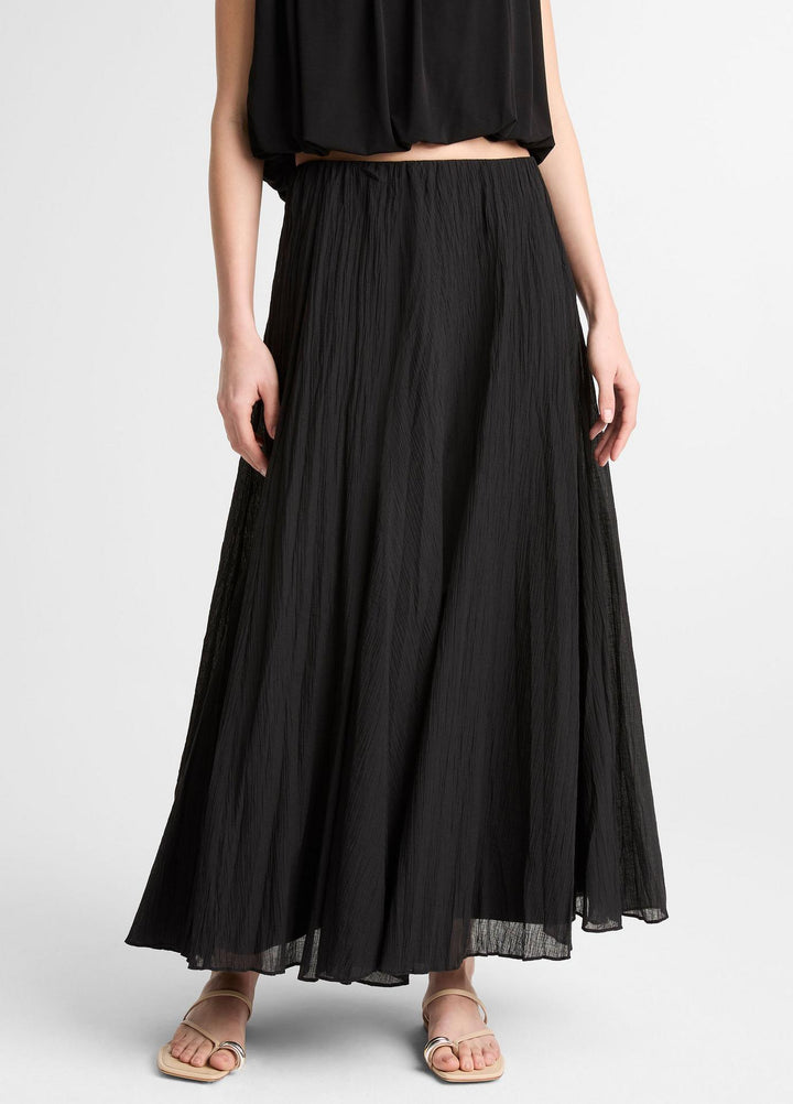 Crinkled Maxi Skirt