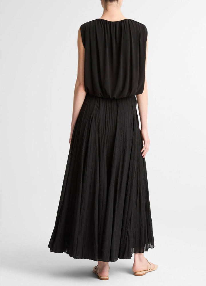 Crinkled Maxi Skirt