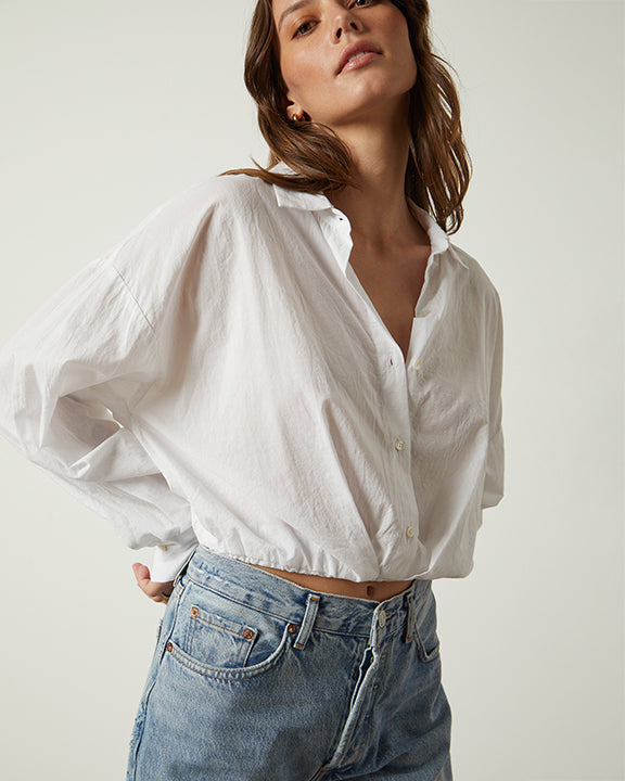 Julia Button-Up Cropped Shirt