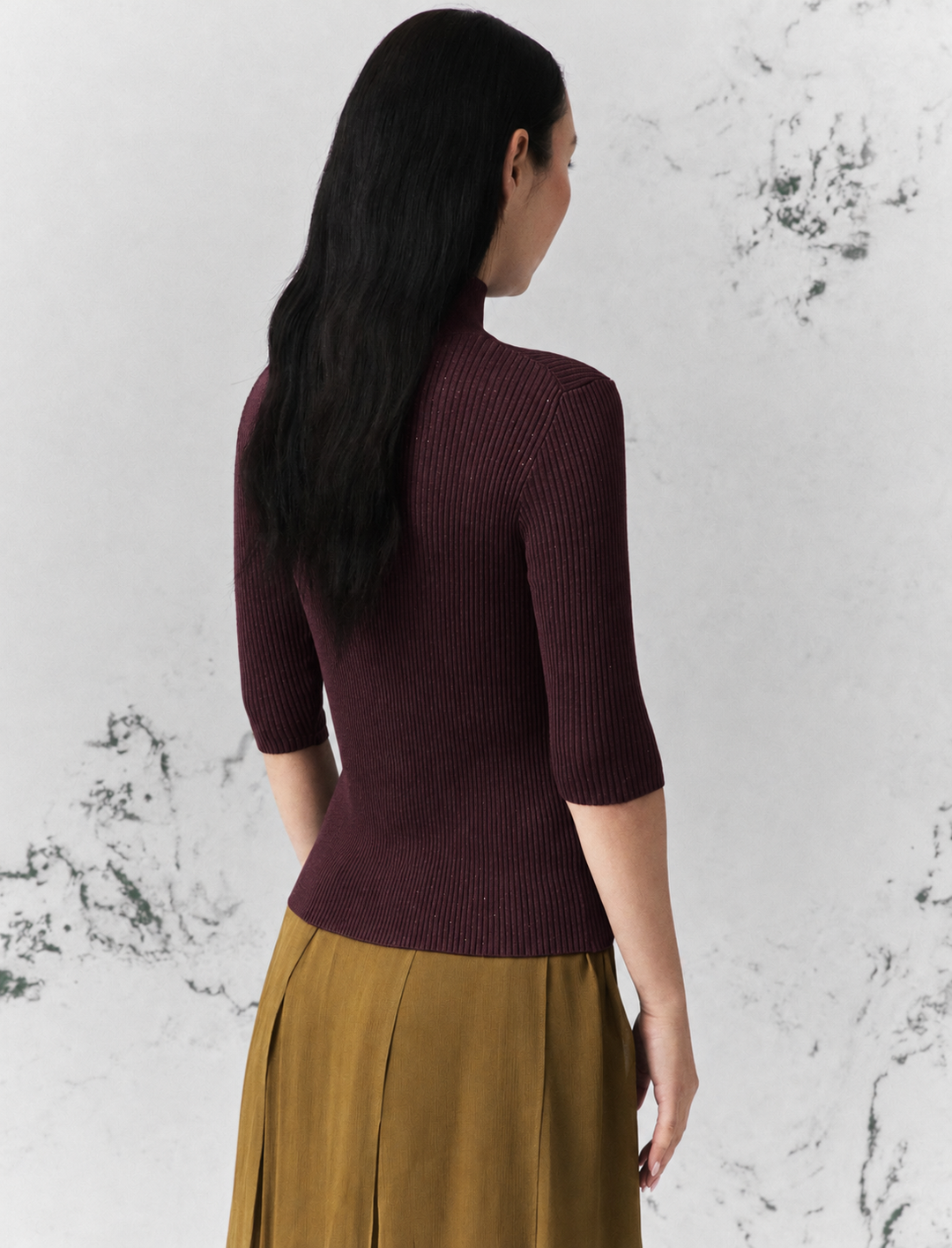Mllgallo Elbow Sleeve Knit Top